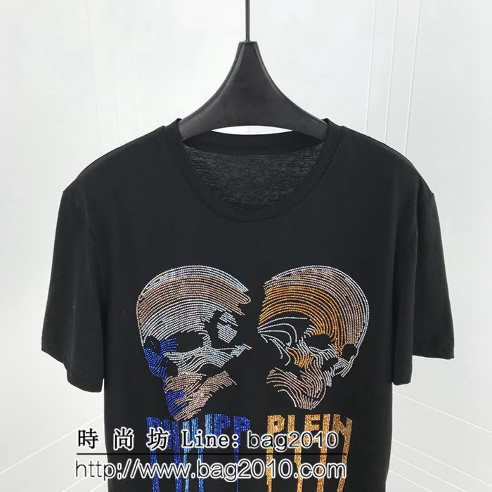 pp 19ss早春 燙鑽短袖 大幅度進口奧鑽燙鑽工藝 定制絲光棉 工藝細節完美 ydi2543